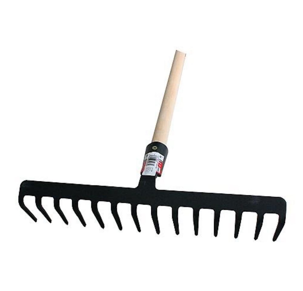 PROREGAL® Gartenrechen Harke Premium R-606, 16 Zinken mit Griff von PROREGAL®
