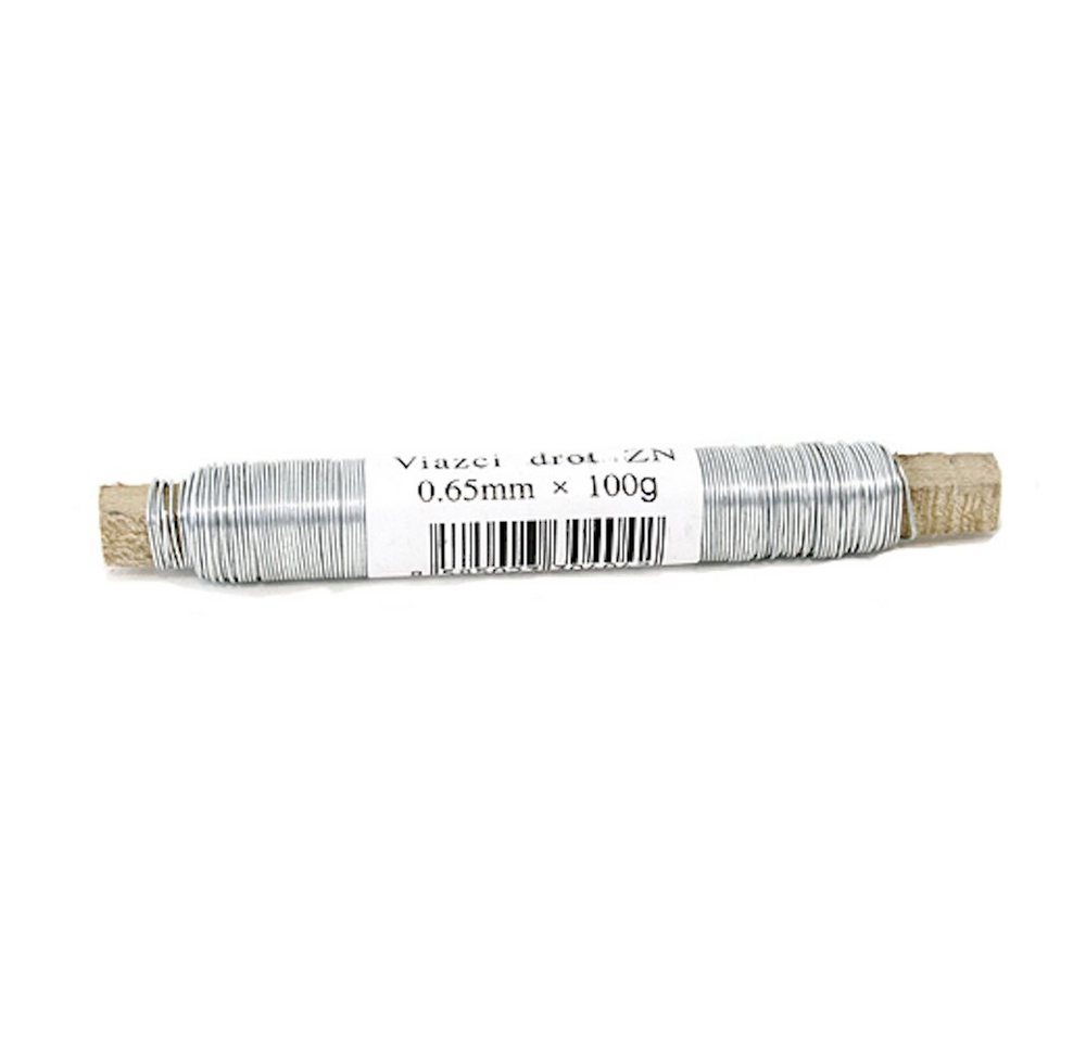 PROREGAL® Gartenzaun Draht, Gartendraht, Bindedraht, Basteldraht, verzinkt, 0,65mm 100g von PROREGAL®