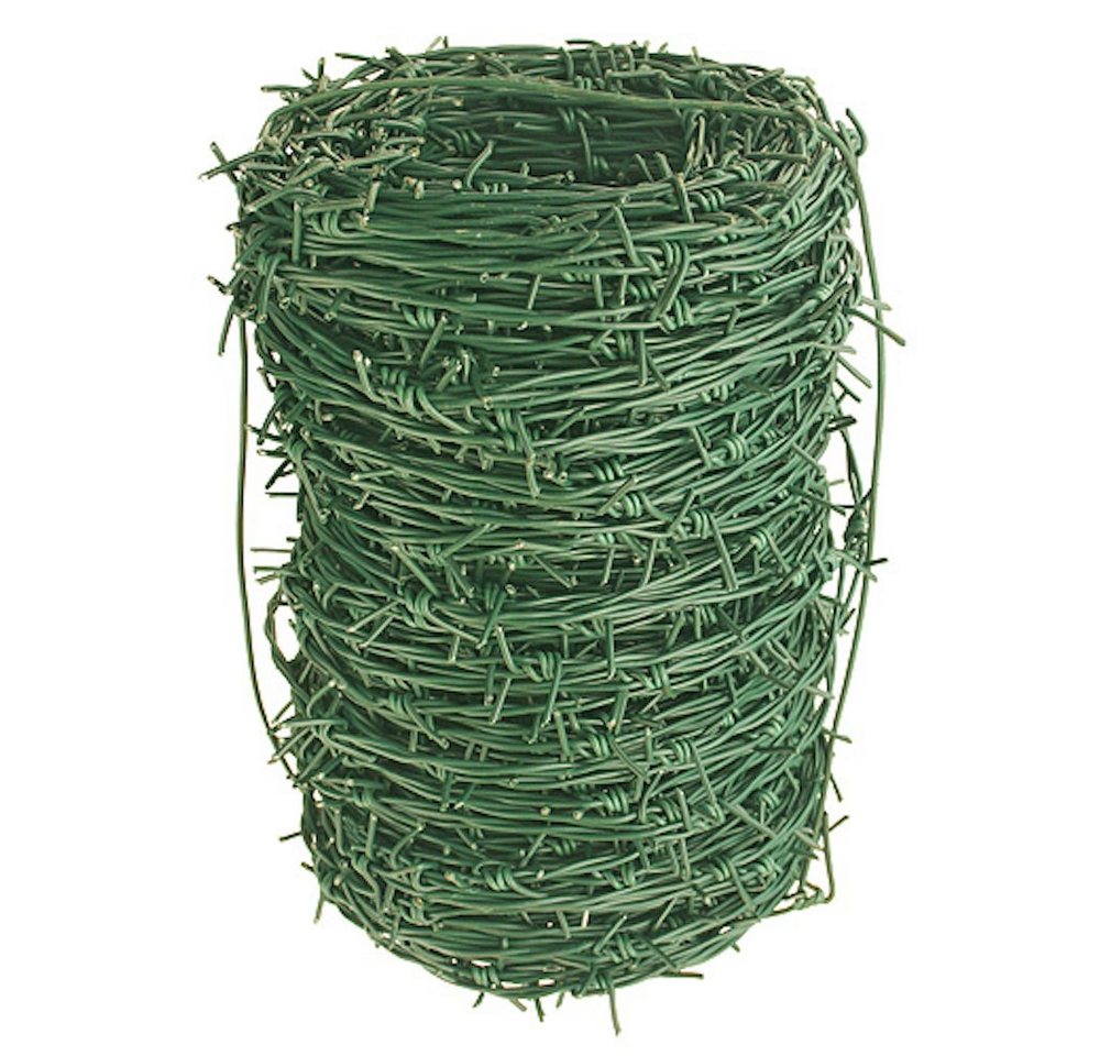 PROREGAL® Gartenzaun Stacheldraht PVC beschichtet 2,10mm Länge 50m von PROREGAL®