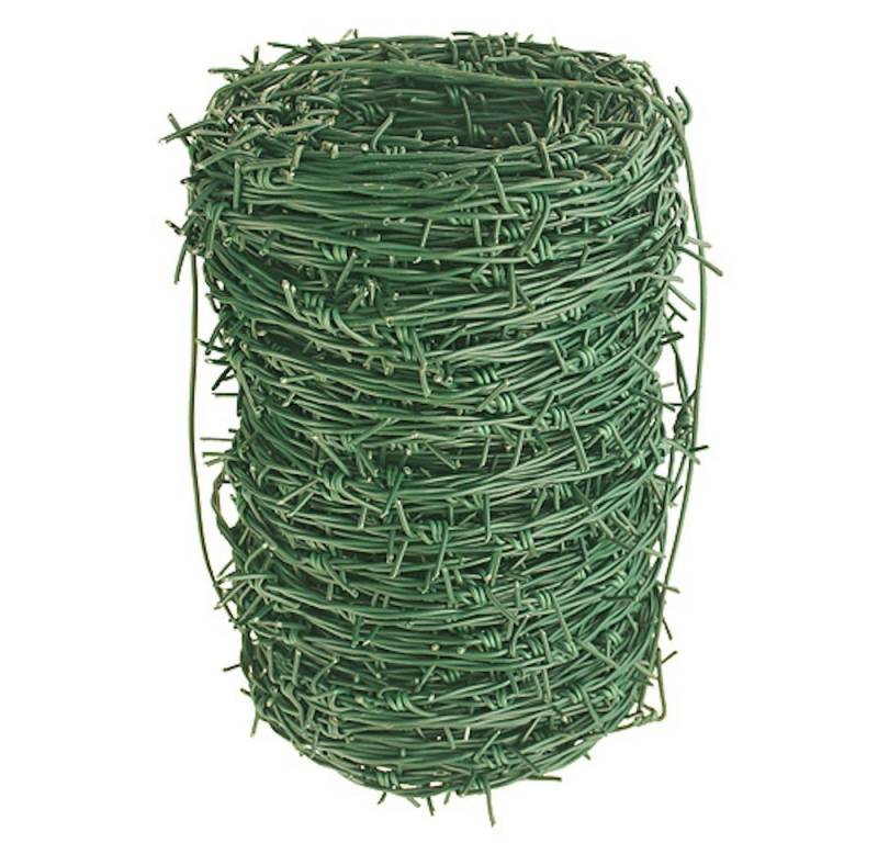 PROREGAL® Gartenzaun Stacheldraht PVC beschichtet 2,10mm Länge 50m von PROREGAL®