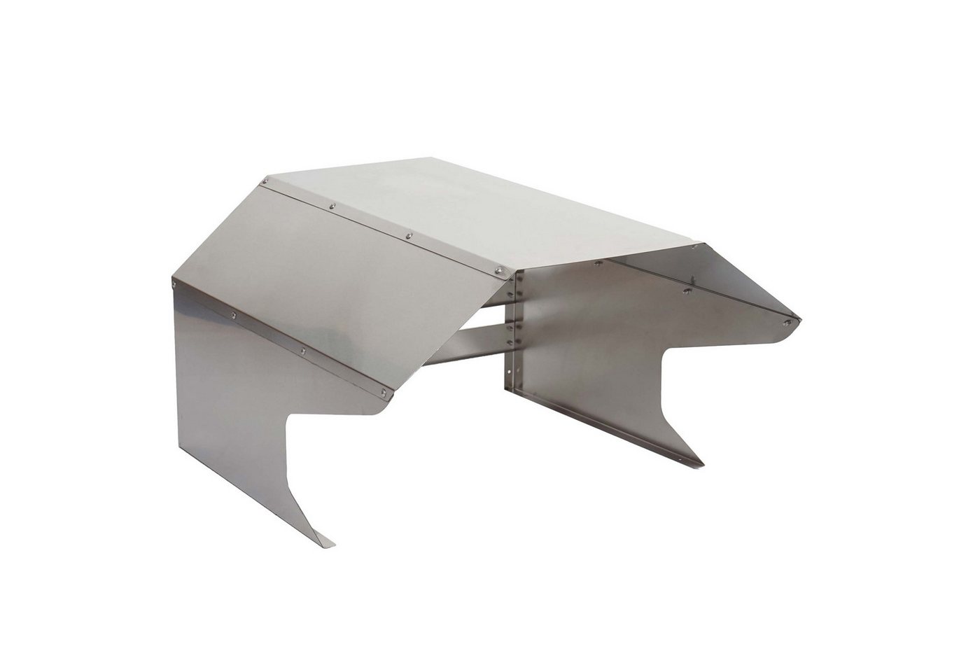 PROREGAL® Mähroboter-Garage Mähroboter-Garage 41x60x70cm Metall Edelstahl Dach für Rasenmäher von PROREGAL®