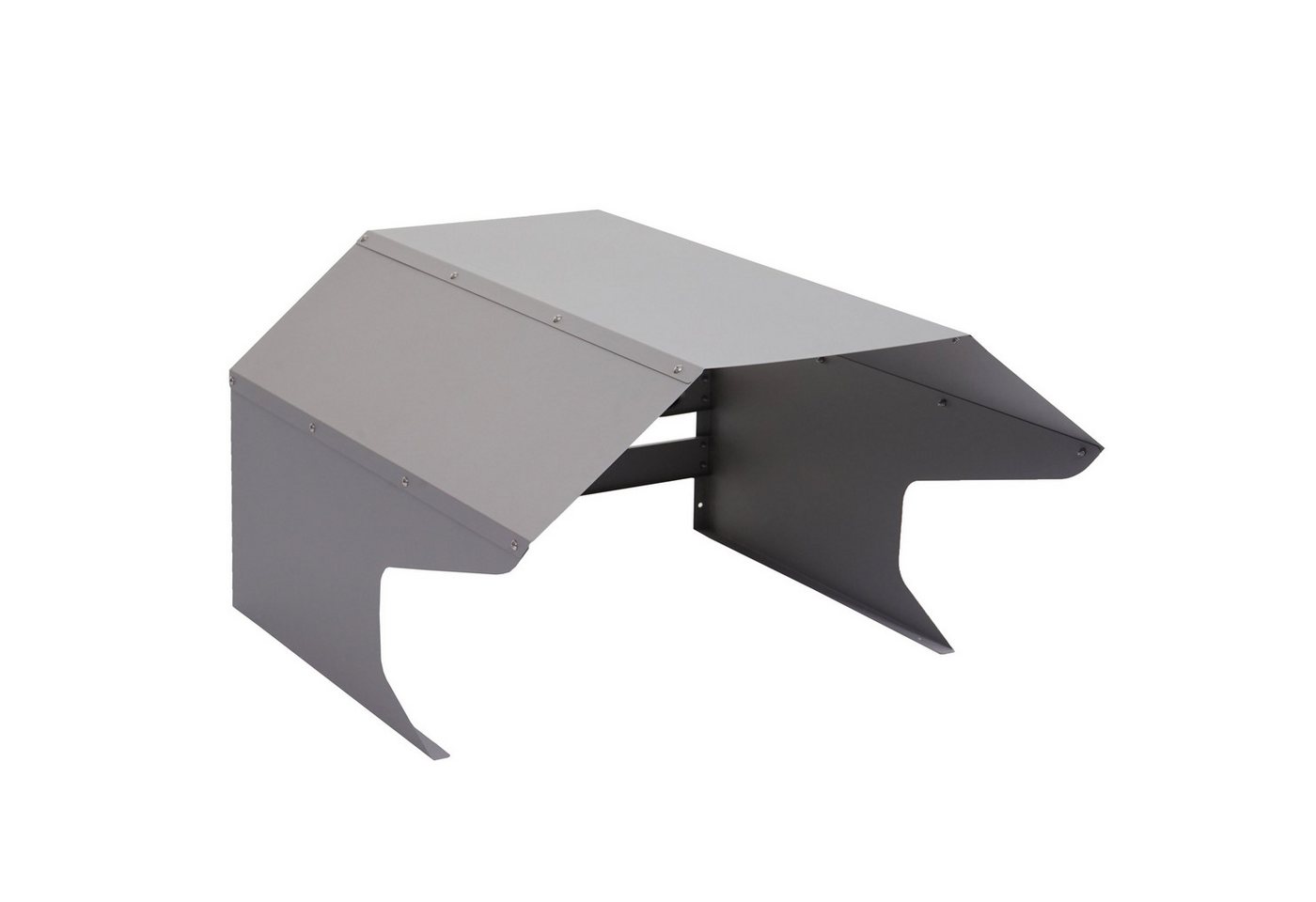 PROREGAL® Mähroboter-Garage Mähroboter-Garage 41x60x70cm Metall Grau Dach Unterstand Rasenmäher von PROREGAL®