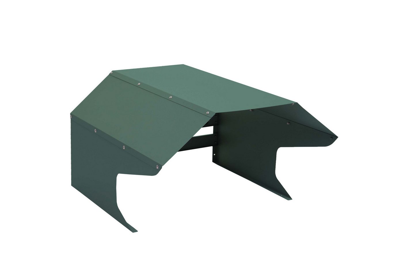 PROREGAL® Mähroboter-Garage Mähroboter-Garage 41x60x70cm Metall Grün Dach Unterstand Rasenmäher von PROREGAL®