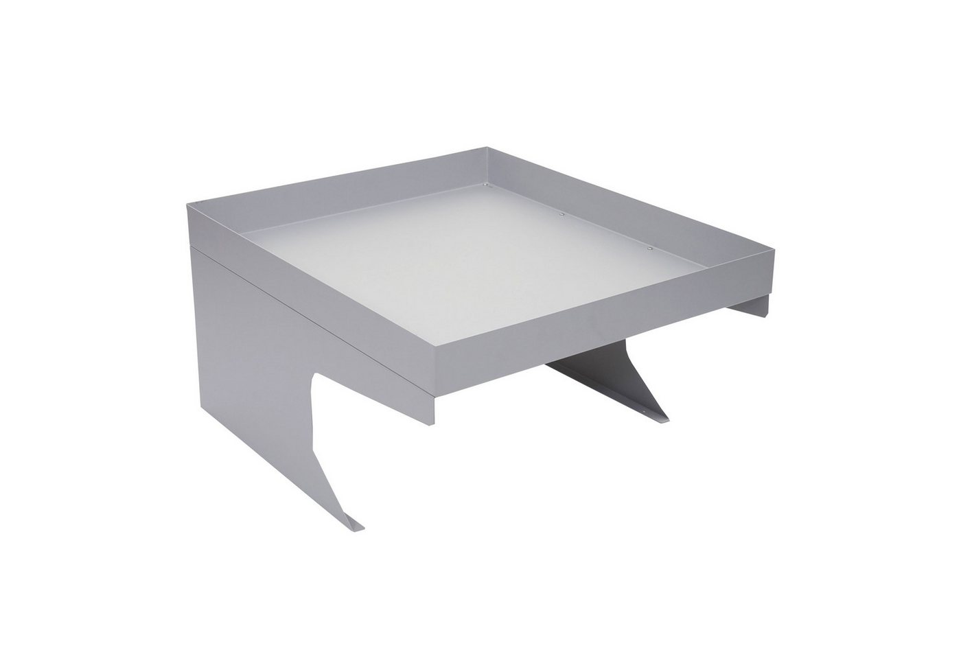 PROREGAL® Mähroboter-Garage Mähroboter-Garage mit Pflanzkasten 37x60x70cm Grau Dach Rasenmäher von PROREGAL®