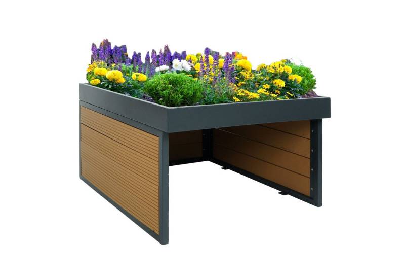 PROREGAL® Mähroboter-Garage MähroboterGarage mit Pflanzkasten 40x60x73cm Unterstand für Rasenmäher von PROREGAL®