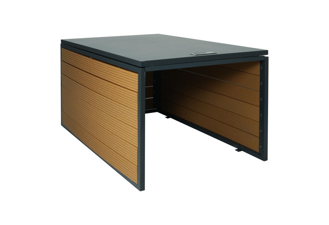 PROREGAL® Mähroboter-Garage XL Mähroboter-Garage mit Deckel 43x70x90cm Unterstand für Rasenmäher von PROREGAL®