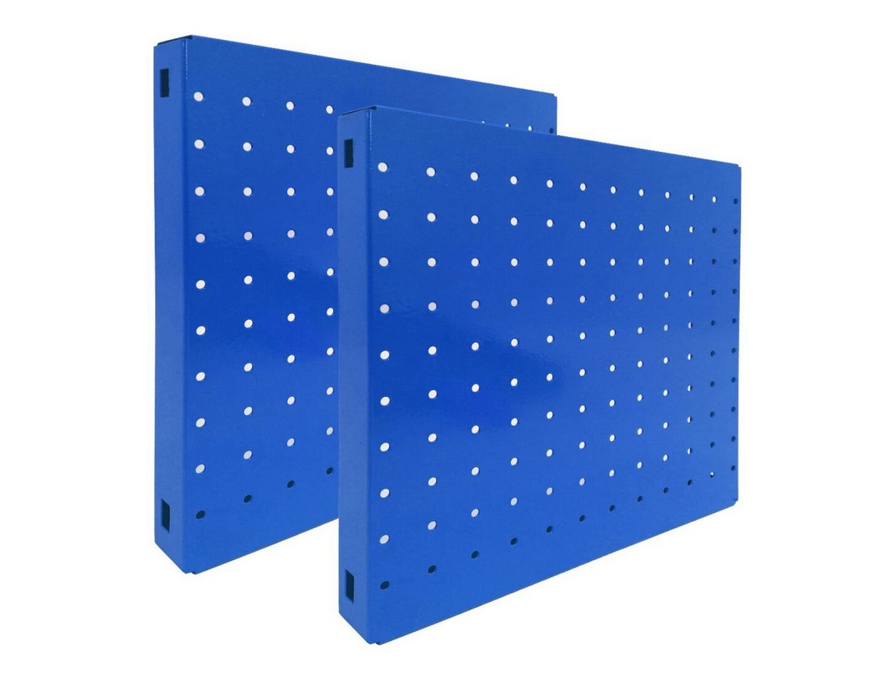 PROREGAL® Magnettafel Doppelpack 2x Memoboard aus Stahl gelocht, HxBxT 30x30x3,5cm, Blau von PROREGAL®