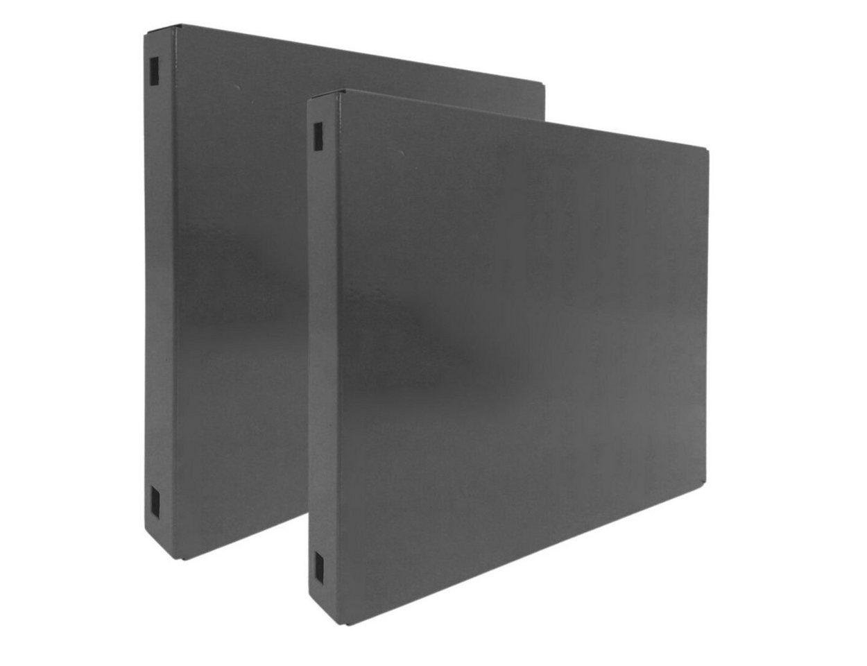 PROREGAL® Magnettafel Doppelpack 2x Memoboard aus Stahl geschlossen, HxBxT 30x30x3,5cm, Grau von PROREGAL®