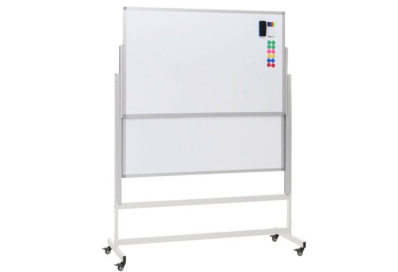 PROREGAL® Magnettafel Whiteboard 184x127x56cm zwei Tafeln beidseitig höhenverstellbar von PROREGAL®