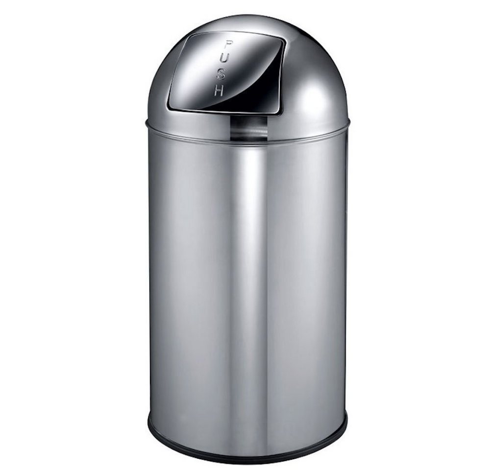 PROREGAL® Mülleimer Abfallbehälter mit Pushdeckel & Inneneimer, 40L, Edelstahl von PROREGAL®