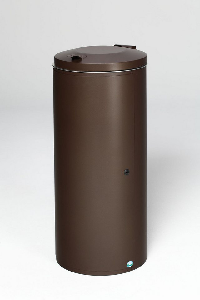 PROREGAL® Mülleimer Abfallsammler Einflügeltür + Doppelbart-Schloss 120L 98x44x44cm Braun von PROREGAL®