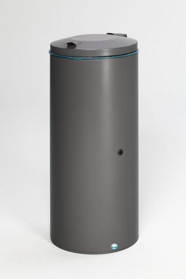 PROREGAL® Mülleimer Abfallsammler Einflügeltür + Doppelbart-Schloss 120L 98x44x44cm Grau von PROREGAL®