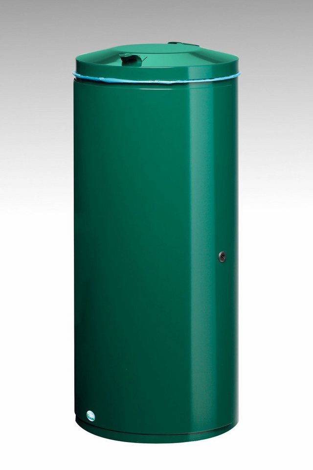 PROREGAL® Mülleimer Abfallsammler Einflügeltür + Doppelbart-Schloss 120L 98x44x44cm Grün von PROREGAL®