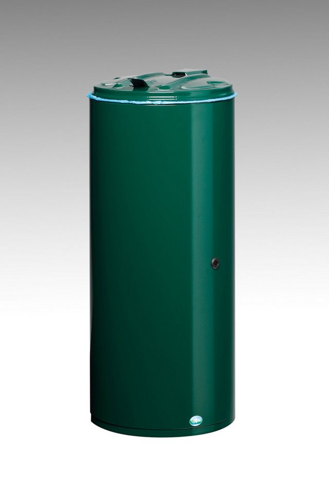 PROREGAL® Mülleimer Abfallsammler Einflügeltür + Doppelbart-Schloss 80L 89,5x39x39cm Grün von PROREGAL®