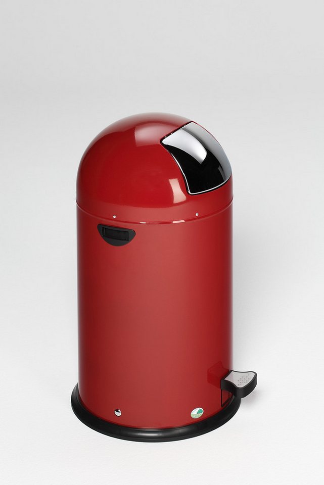 PROREGAL® Mülleimer Abfallsammler Einwurfklappe Inneneinsatz Fußpedal 33L 69x42,5x42,5 Rot von PROREGAL®