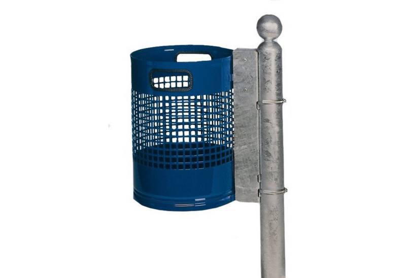 PROREGAL® Mülleimer Abfallsammler zur Wand- oder Rohrbefestigung 30L 46x33x33cm Blau von PROREGAL®