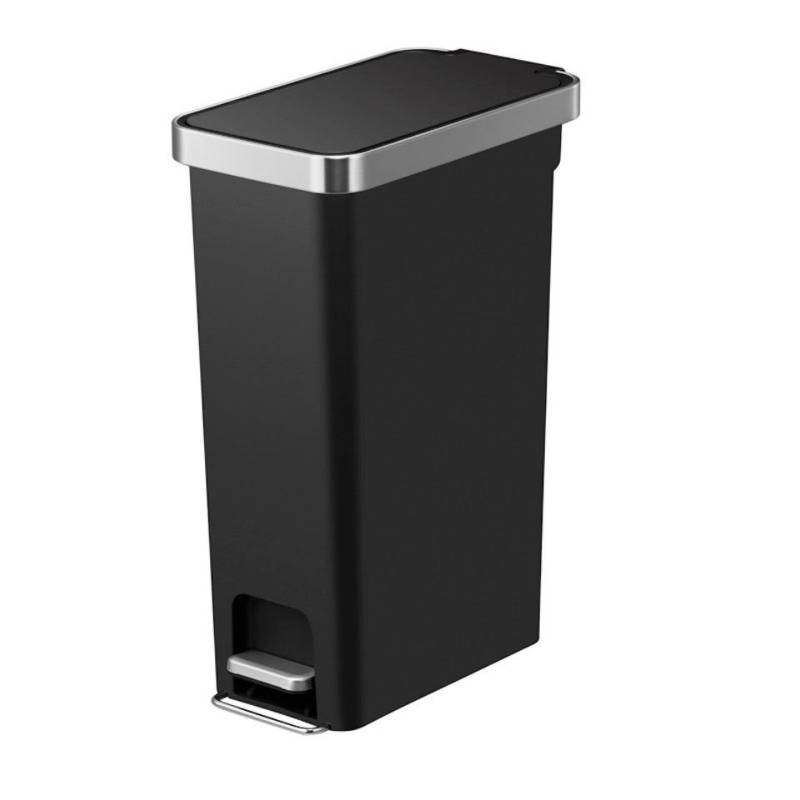 PROREGAL® Mülleimer Funktionale Treteimer mit Soft-Close-Deckel, 40L, Schwarz von PROREGAL®