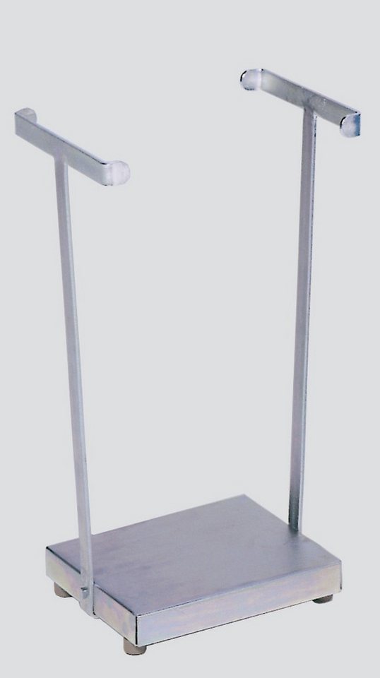 PROREGAL® Mülleimer Kompakter Abfallsammler 2 Stäben Stationär 60L 66,5x33x29cm Stahl Grau von PROREGAL®