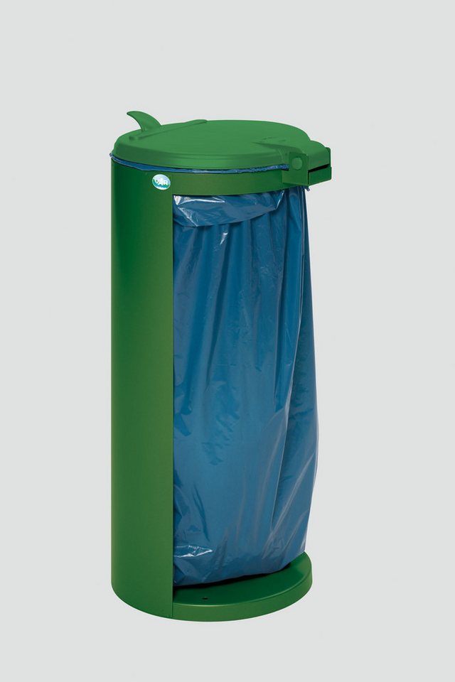 PROREGAL® Mülleimer Kompakter Abfallsammler Deckel 35cm Einfüllöffnung 90x45x45cm Grün von PROREGAL®