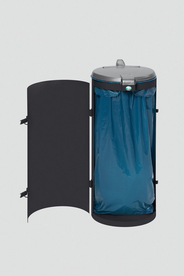 PROREGAL® Mülleimer Kompakter Abfallsammler Deckel 35cm Öffnung 90x45x45cm Anthrazit von PROREGAL®