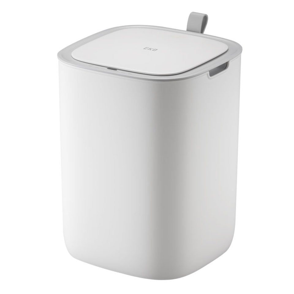 PROREGAL® Mülleimer Moderner quadratischer Abfalleimer mit Smart Sensor, 30L, Weiß von PROREGAL®