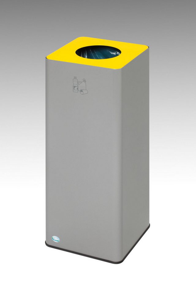 PROREGAL® Mülleimer Robuster Wertstoffsammler 70L 70x32x32cm Gelb von PROREGAL®