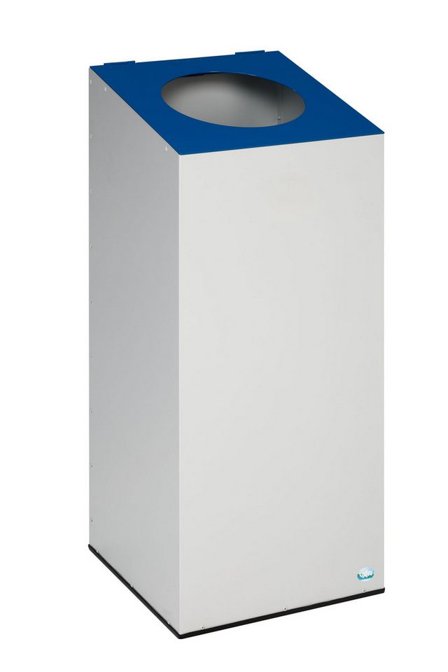 PROREGAL® Mülleimer Robuster Wertstoffsammler runder Öffnung 100L 89x38x38cm Blau von PROREGAL®