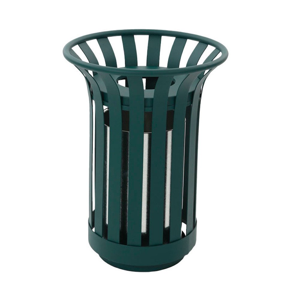 PROREGAL® Mülleimer Runder Abfallbehälter für den Außenberreich, 69L, HxØ 70x59cm, Schwarz von PROREGAL®