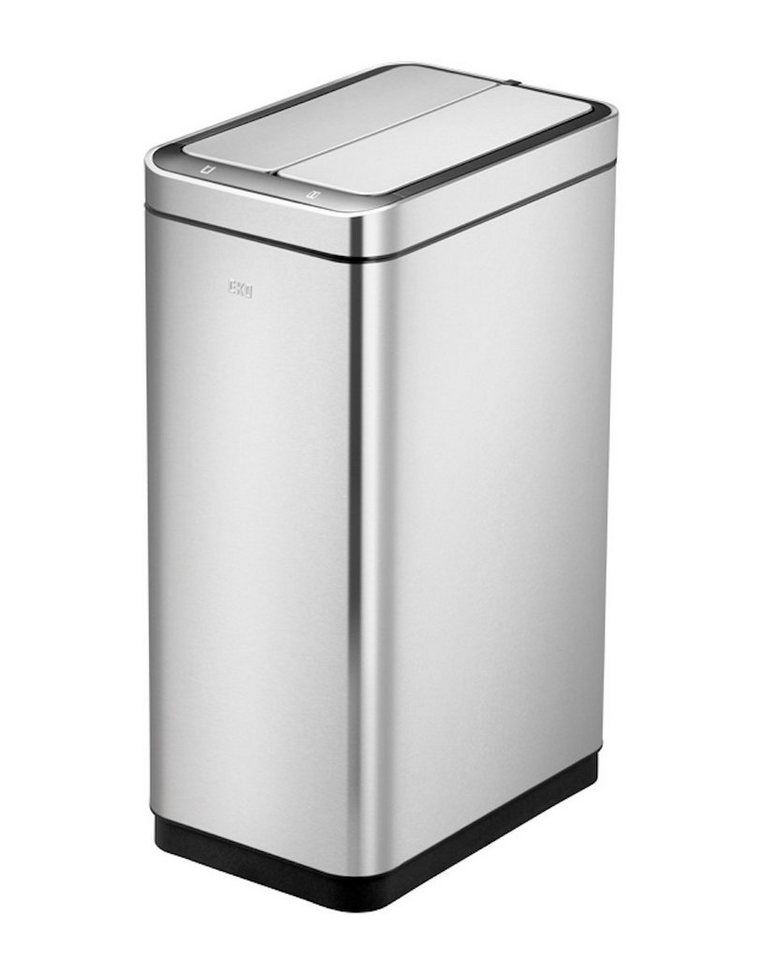 PROREGAL® Mülleimer Stilvoller Sensor Abfalleimer aus gebürstetem Edelstahl, 30L, Silber von PROREGAL®