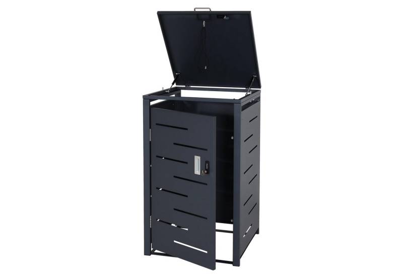 PROREGAL® Mülltonnenbox 1er-Mülltonnenverkleidung 103x60x62cm erweiterbar, Anthrazit von PROREGAL®