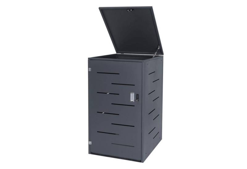 PROREGAL® Mülltonnenbox Mülltonnenverkleidung 116,5x66x80cm erweiterbar, Anthrazit von PROREGAL®