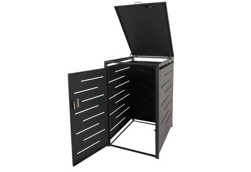 PROREGAL® Mülltonnenbox XL 1er-/2er-Mülltonnenverkleidung 116x71x98cm erweiterbar, Anthrazit von PROREGAL®