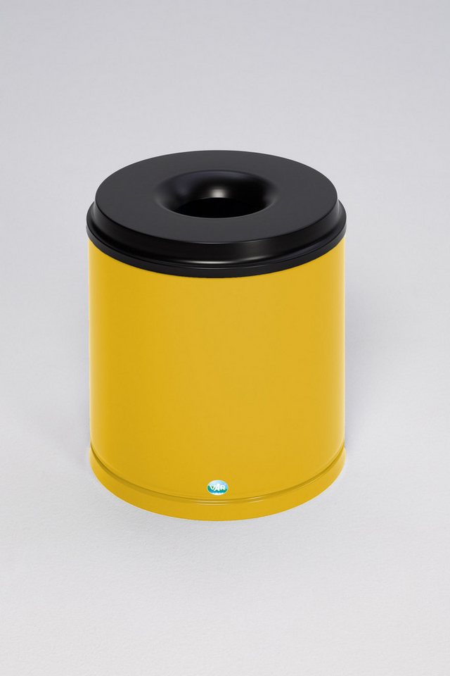 PROREGAL® Papierkorb Selbstlöschender Papierkorb 30L 40x37x37cm Gelb von PROREGAL®