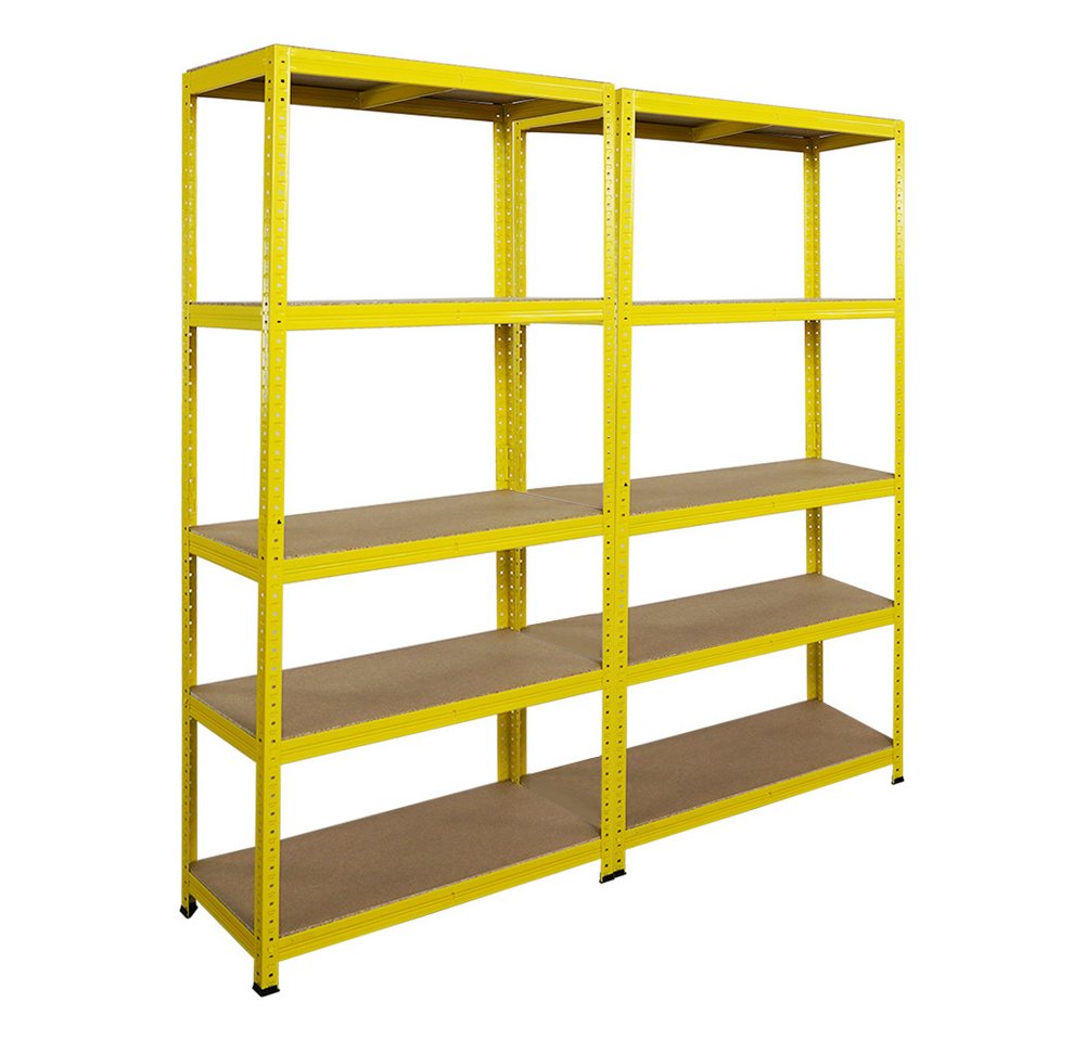 PROREGAL® Regal Mega Deal Wohnregal 180x90x40cm Fachlast 175kg 5 Ebenen, 2-tlg. von PROREGAL®