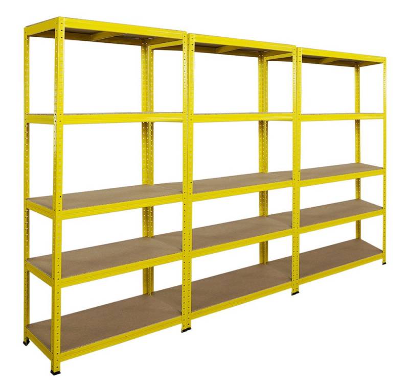 PROREGAL® Regal Mega Deal Wohnregal 180x90x40cm Fachlast 175kg 5 Ebenen, 3-tlg. von PROREGAL®