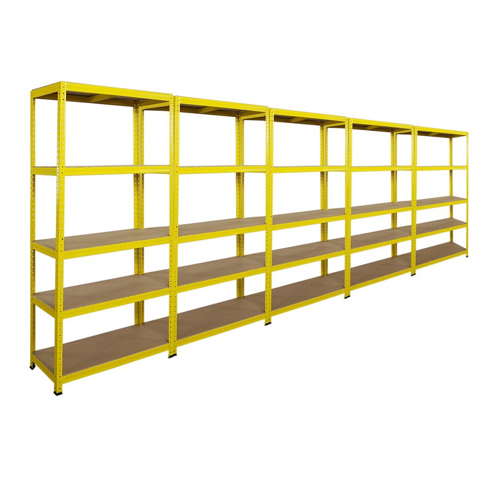 PROREGAL® Regal Mega Deal Wohnregal 180x90x40cm Fachlast 175kg 5 Ebenen, 5-tlg. von PROREGAL®