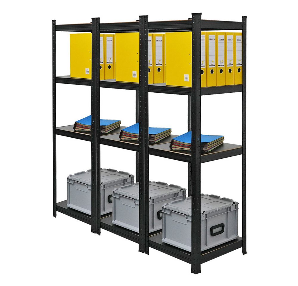 PROREGAL® Regal Mega Deal Wohnregal Ragnar HxBxT 150-180x45-90x45cm Fachlast 100kg von PROREGAL®