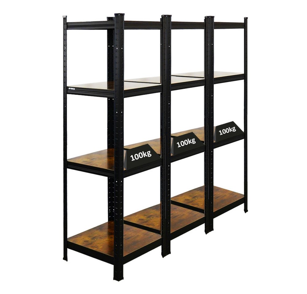 PROREGAL® Regal Mega Deal Wohnregal Ragnar HxBxT 150-180x45-90x45cm Fachlast 100kg von PROREGAL®