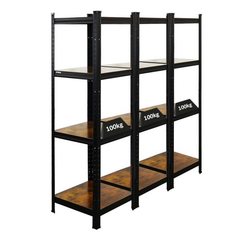 PROREGAL® Regal Mega Deal Wohnregal Ragnar HxBxT 150-180x45-90x45cm Fachlast 100kg von PROREGAL®