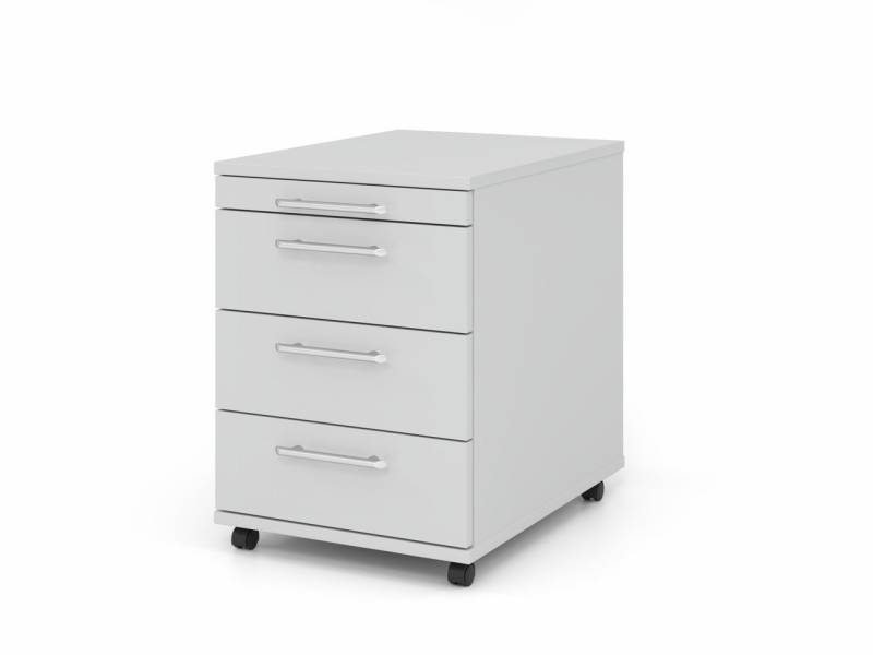 PROREGAL® Rollcontainer Rollcontainer, Grau, HxBxT 59x42,8x58cm, 3 Schübe von PROREGAL®