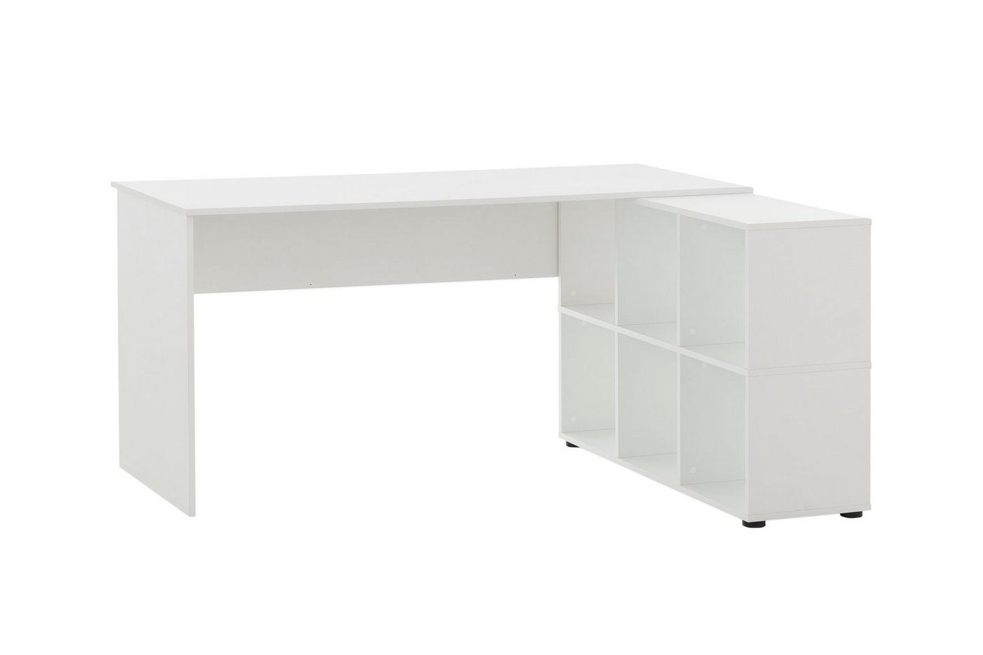 PROREGAL® Eckschreibtisch Möbelpartner Schreibtisch rechteckig Pigeon, HxBxT 73,6x150x121,6cm von PROREGAL®