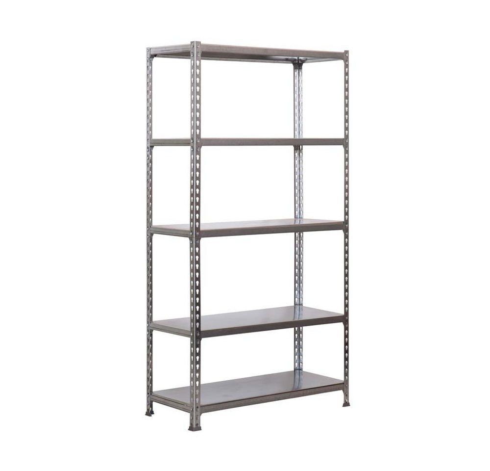 PROREGAL® Schwerlastregal BIG METAL SHARK 200x120x40cm Fachlast 200kg Verzinkt, Erhältlich mit Spanplatten oder Stahböden in vielen Dimensionen von PROREGAL®