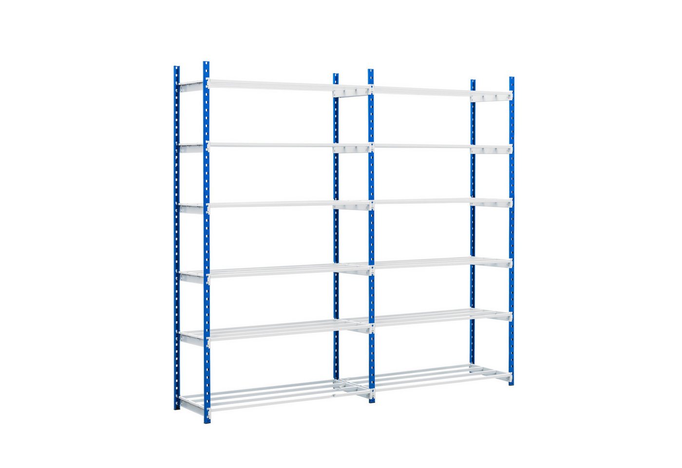 PROREGAL® Schwerlastregal Fachbodenregal MAXIMUS Grundregal, 220x125x50cm, 7 offener Fachboden von PROREGAL®