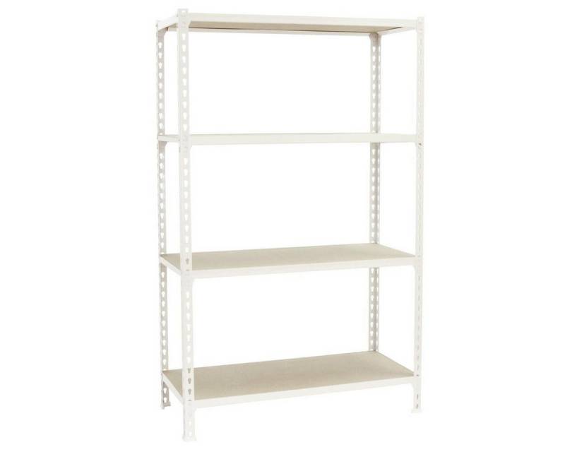 PROREGAL® Schwerlastregal MID MULI 150x110x30cm 4 Fachböden Fachlast 200kg Blau-Orange von PROREGAL®