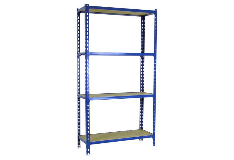 PROREGAL® Schwerlastregal MID MULI 150x110x30cm 4 Fachböden Fachlast 200kg Grau von PROREGAL®