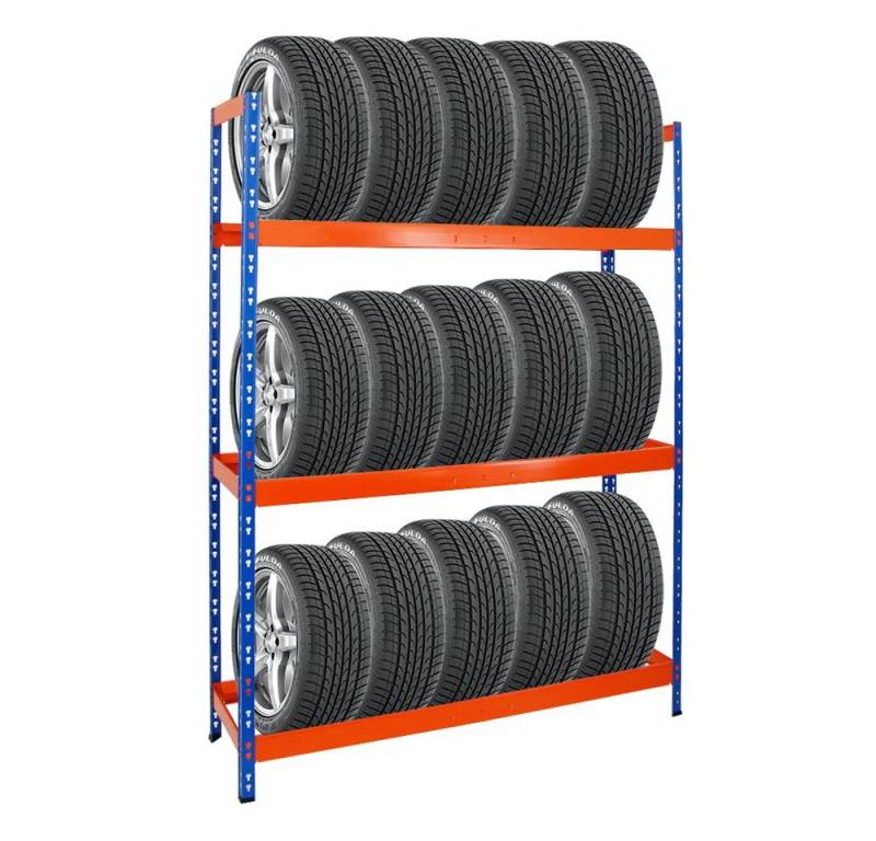 PROREGAL® Schwerlastregal Reifenregal TIGER XL 300kg Fachlast, bis zu 18-21 Reifen von PROREGAL®