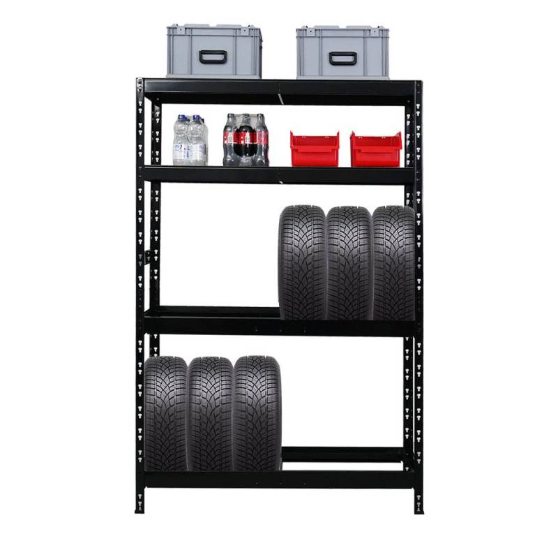PROREGAL® Schwerlastregal Reifenregal Tiger, HxBxT 180x130x50cm, bis zu 12 Reifen von PROREGAL®