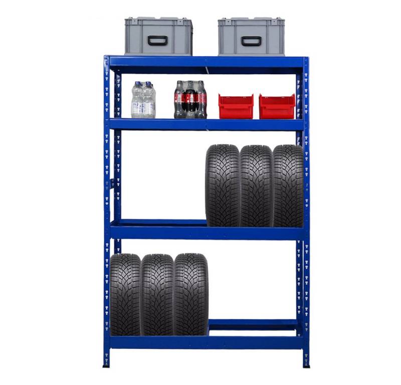 PROREGAL® Schwerlastregal Reifenregal Tiger, HxBxT 180x130x50cm, bis zu 12 Reifen von PROREGAL®