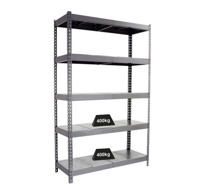 PROREGAL® Schwerlastregal Schwerlastregal METAL YETI FIVE, HxBxT 200x120x60cm von PROREGAL®