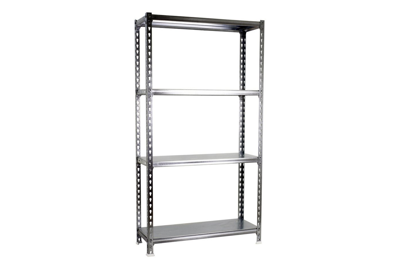 PROREGAL® Schwerlastregal Schwerlastregal MID METAL SHARK, 150x80x40cm, Verzinkt, Erhältlich mit Spanplatten oder Stahböden in vielen Dimensionen von PROREGAL®